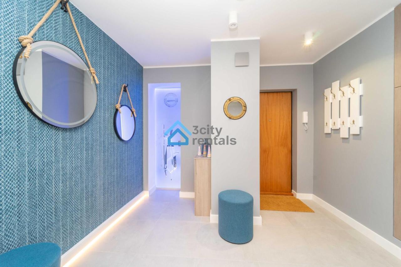 Bright And Blue 3City Apartment With Balcony In Gdynia By Noclegi Renters Exterior photo